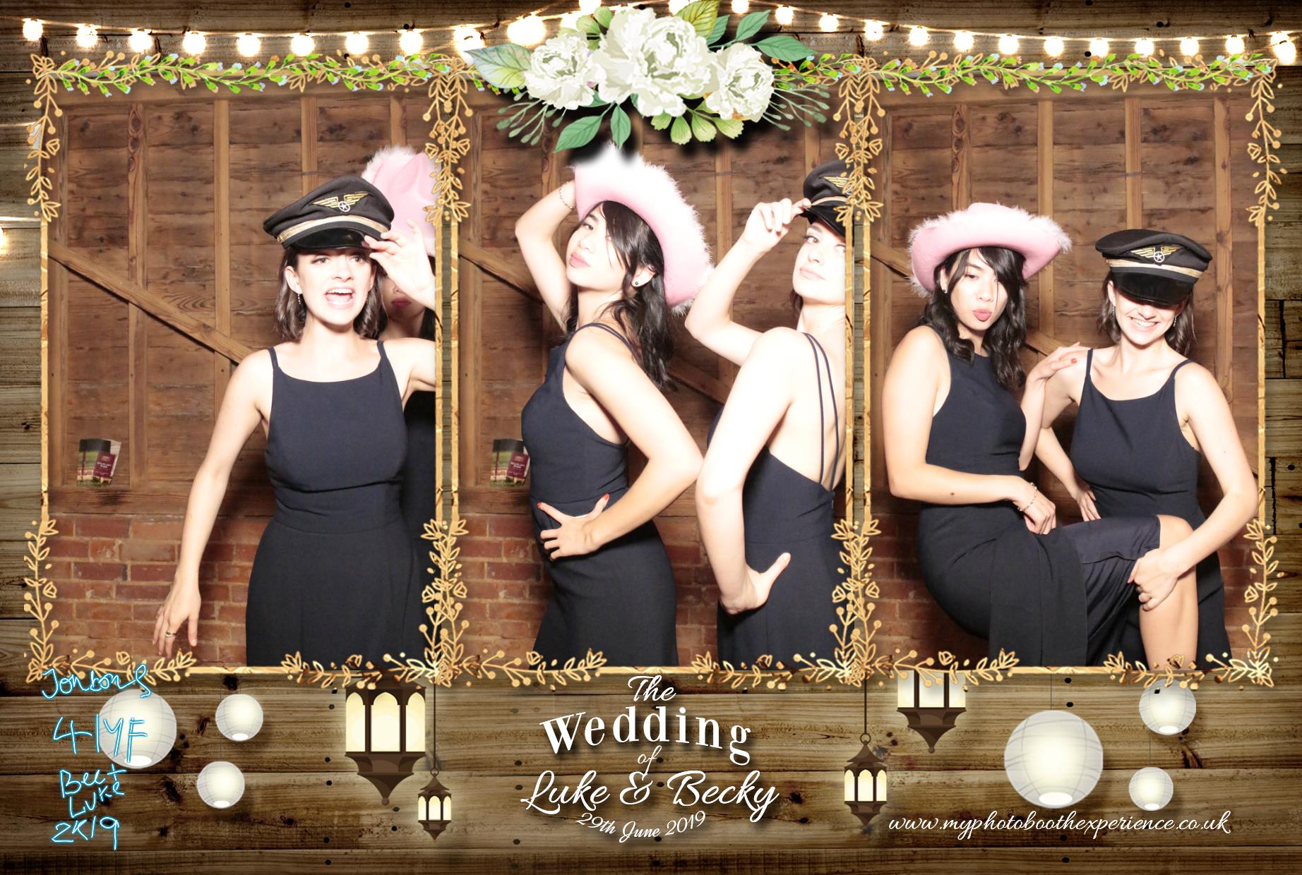 Luke & Becky's Wedding | View more photos from the event at gallery.myphotoboothexperience.co.uk/u/MyPhotoBoothExperienceLtd/Luke-Beckys-Wedding